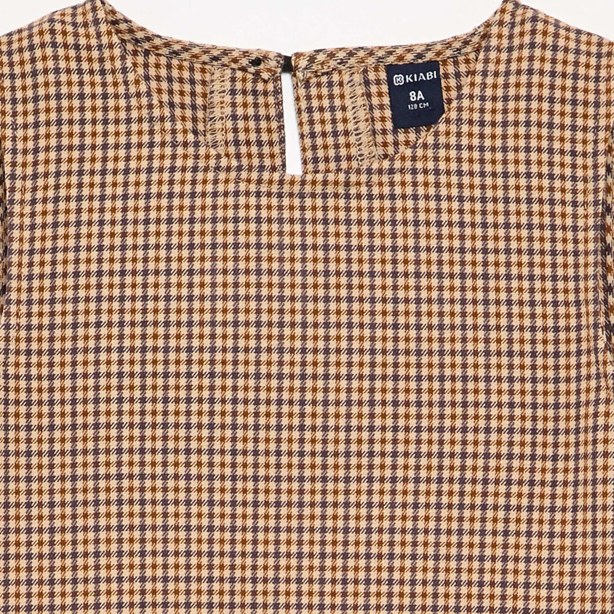 Robe sans manches à carreaux MARRON
