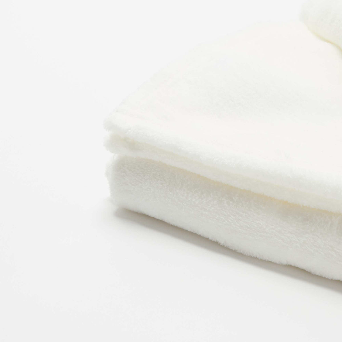 Couverture unie en polaire BLANC