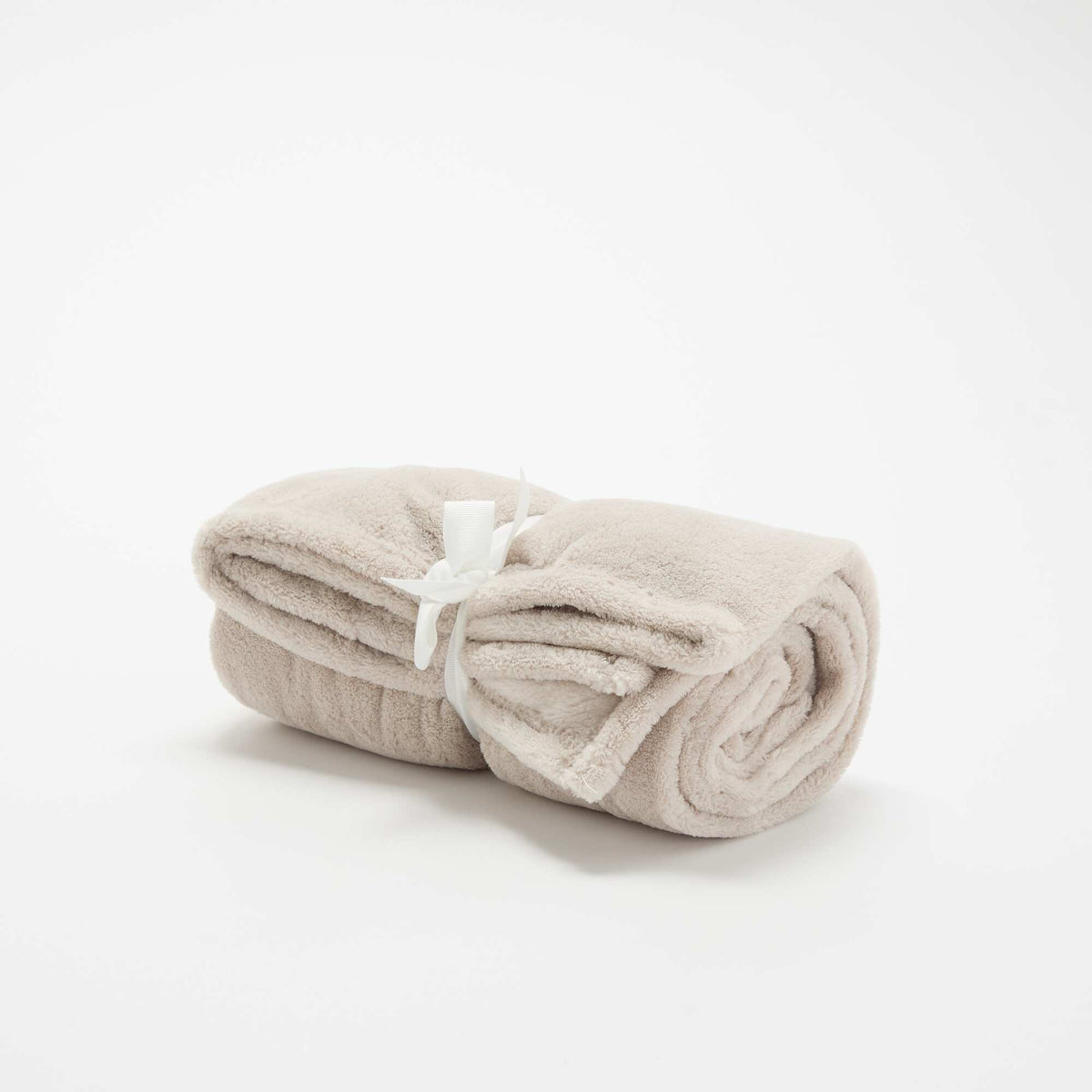 Couverture unie en polaire BEIGE