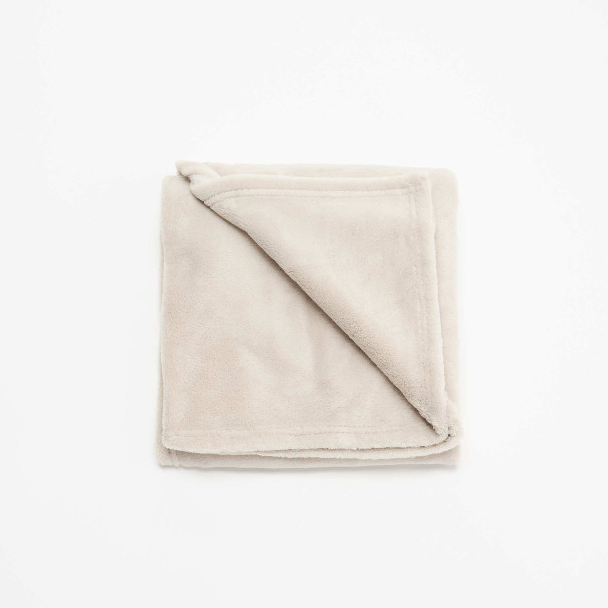 Couverture unie en polaire BEIGE
