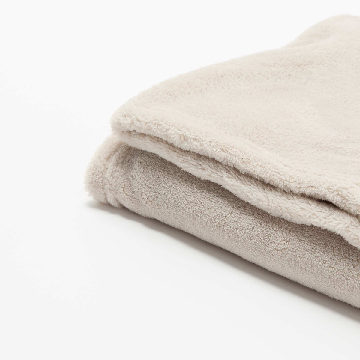 Couverture unie en polaire BEIGE