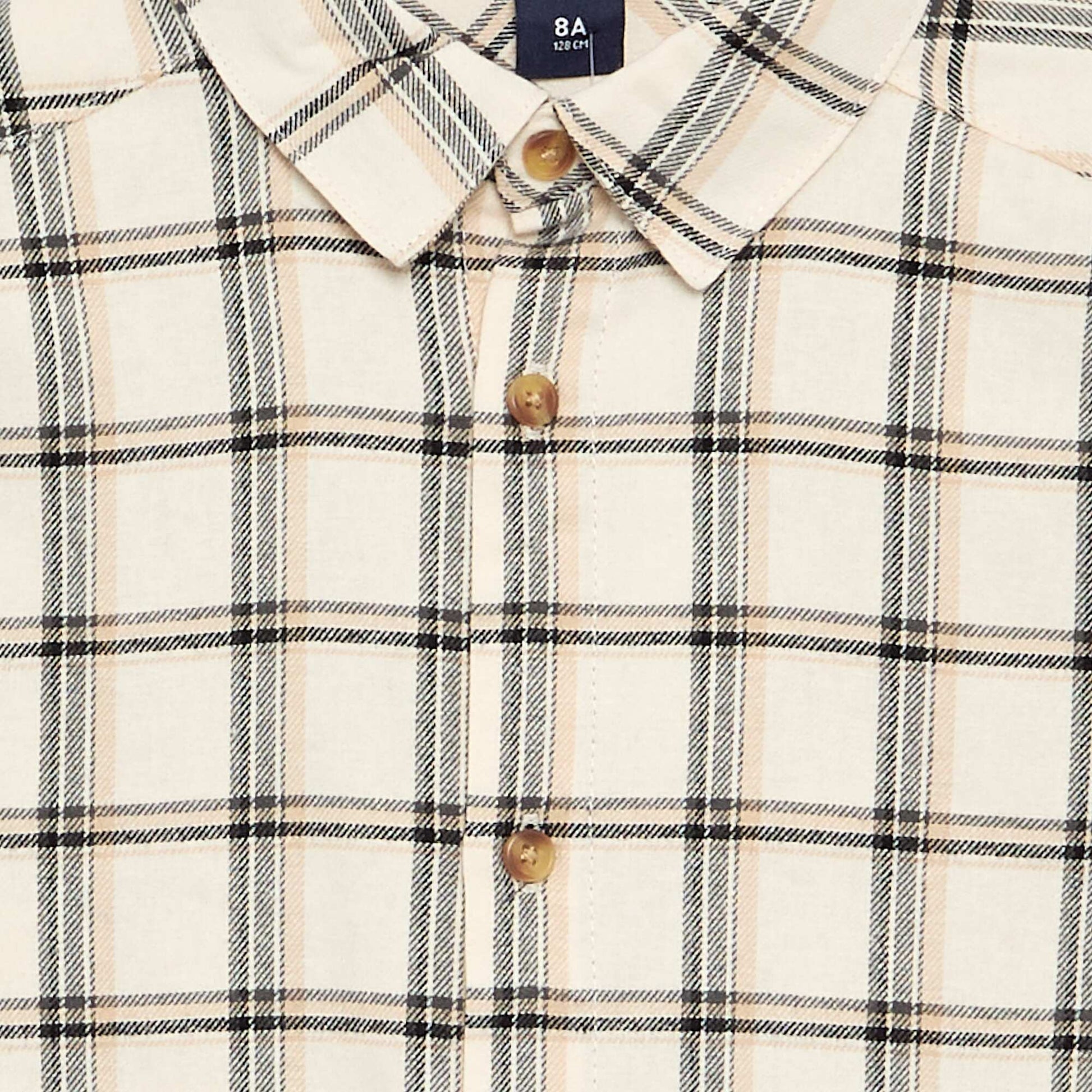 Chemise à carreaux en flanelle GRIS