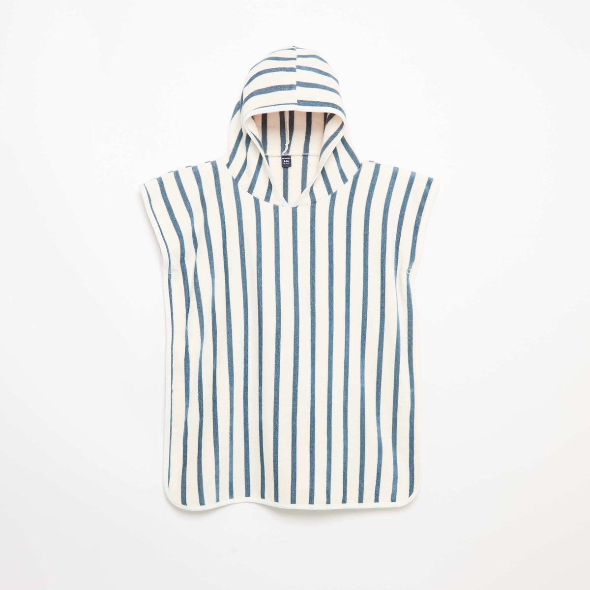 Cape de bain en coton BLEU