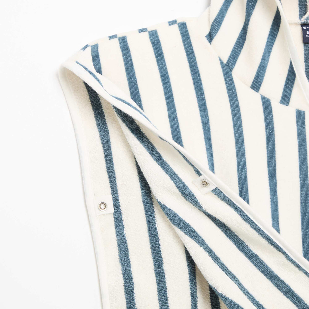 Cape de bain en coton BLEU