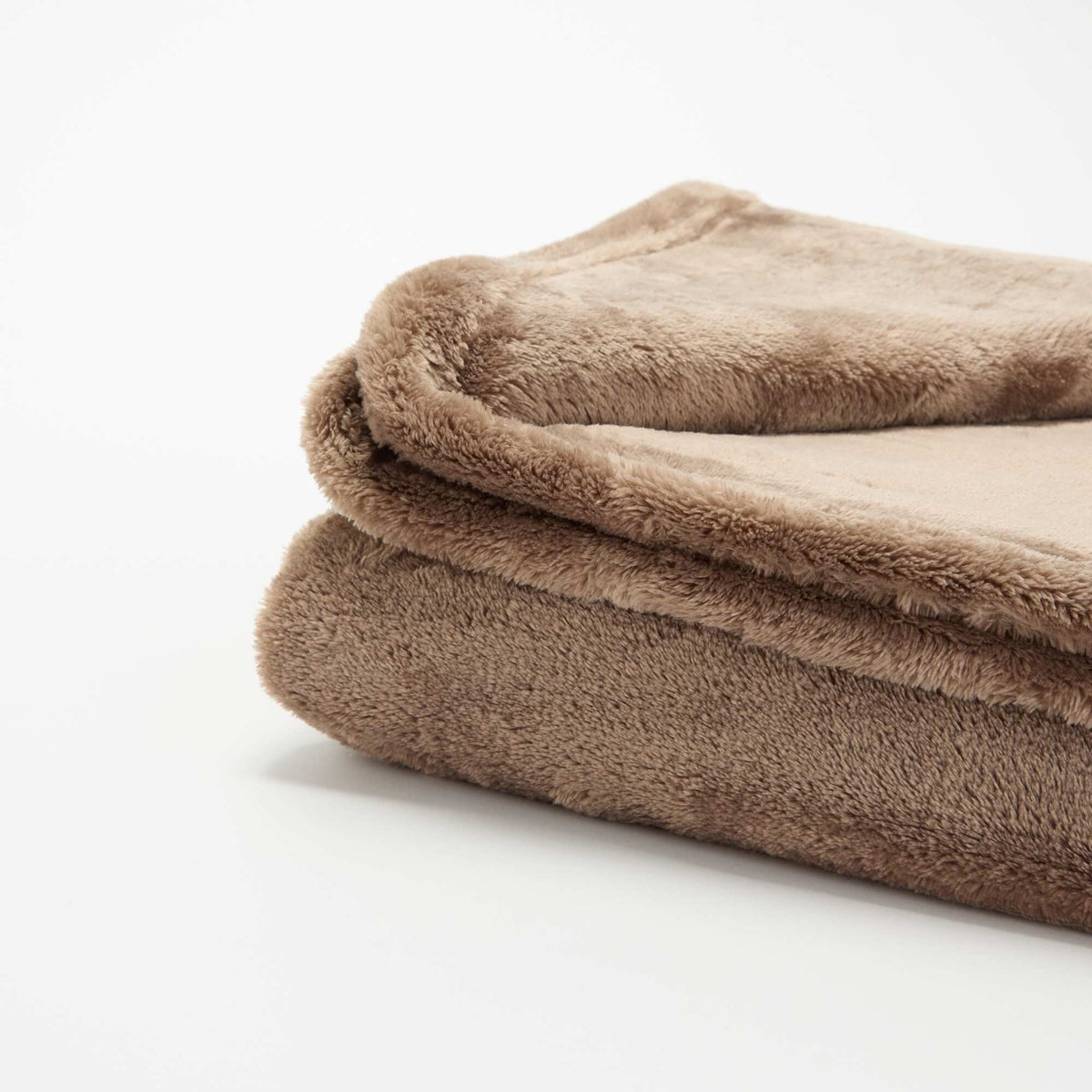 Plaid en polaire MARRON