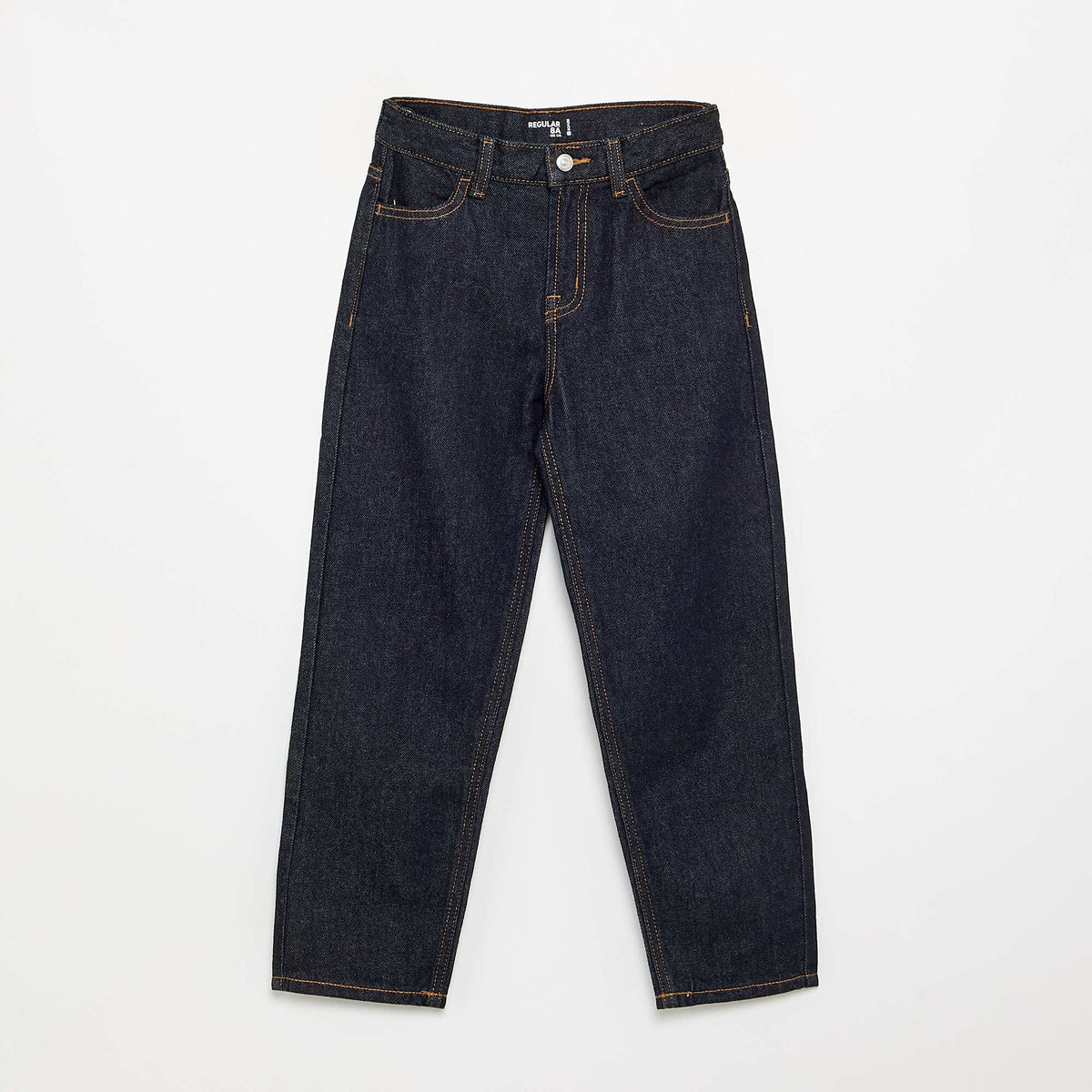 Pantalon droit en denim BLEU