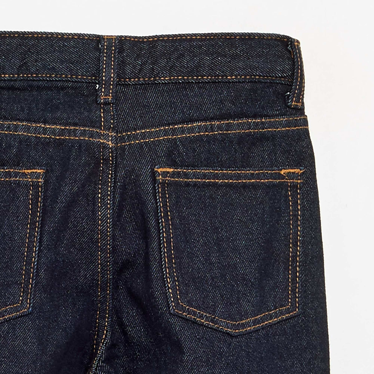 Pantalon droit en denim BLEU