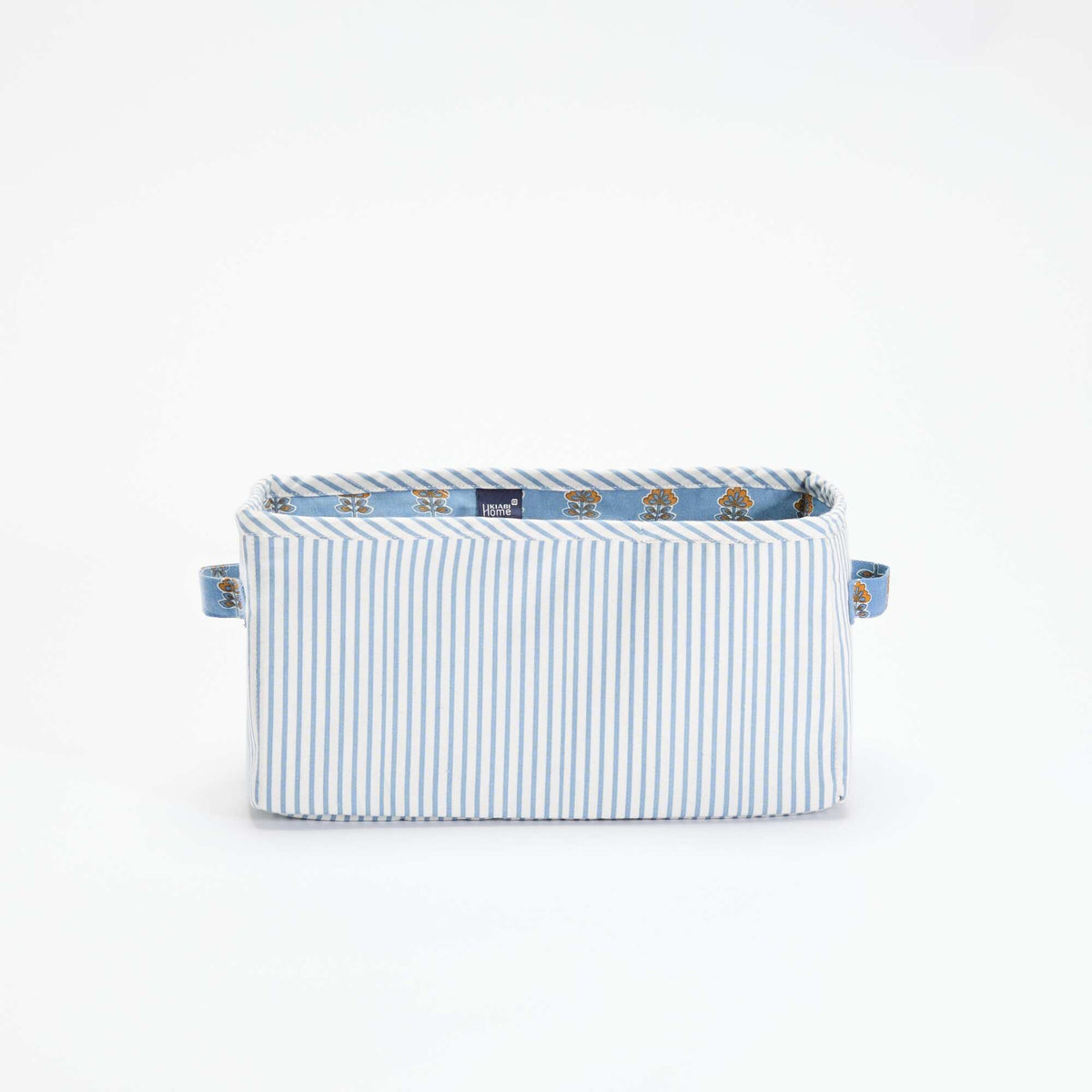 Panier de rangement en textile BLANC