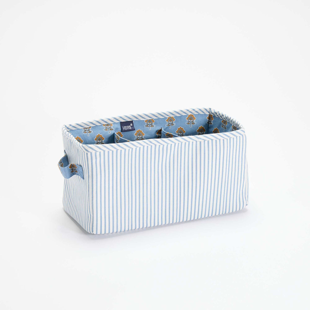 Panier de rangement en textile BLANC