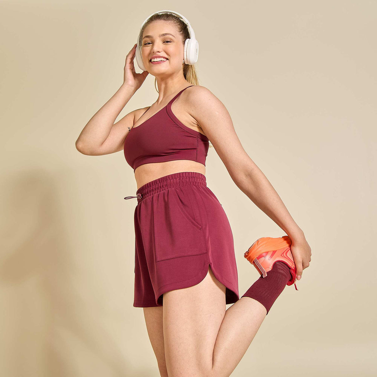 Short de sport ROUGE