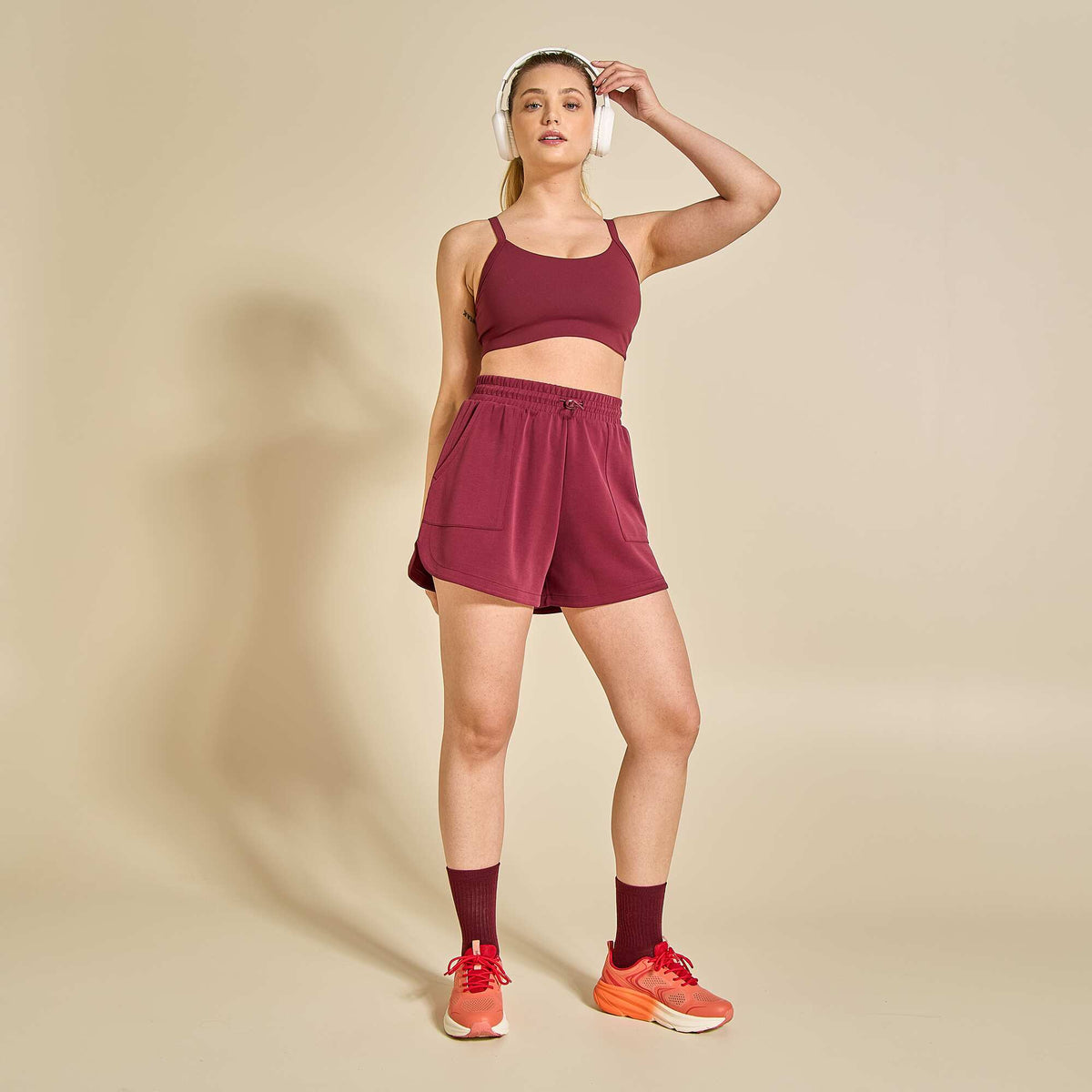 Short de sport ROUGE