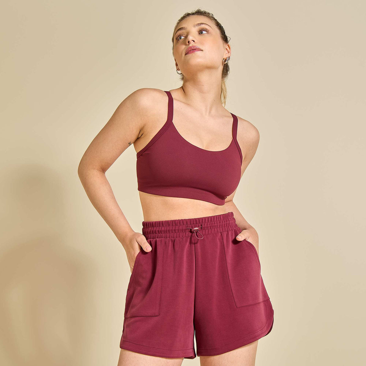 Short de sport ROUGE