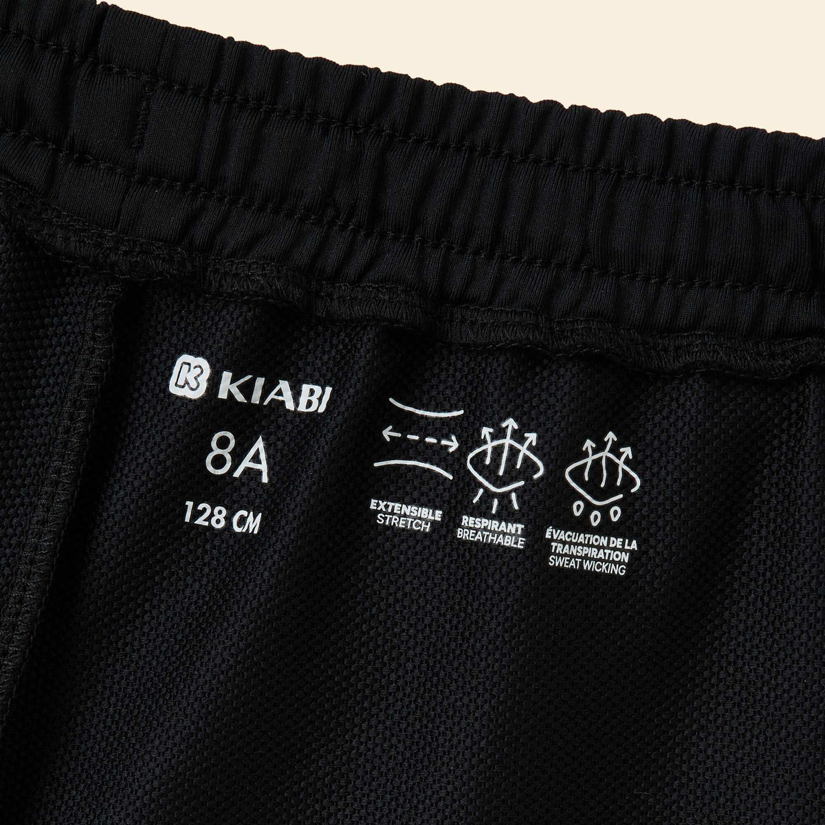 Short de sport NOIR