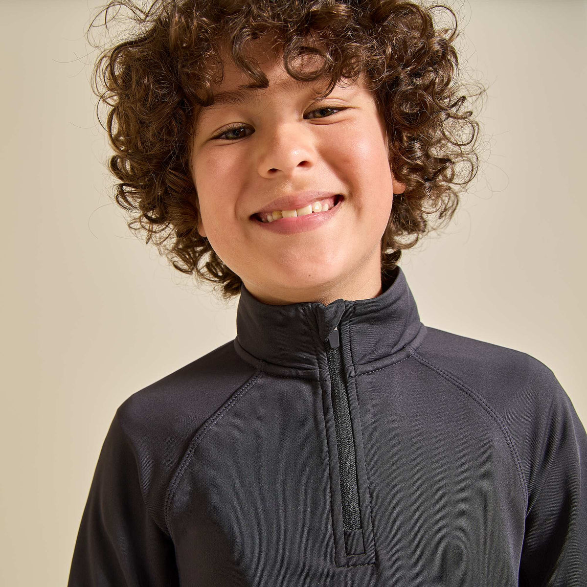 Gilet de sport col camionneur NOIR