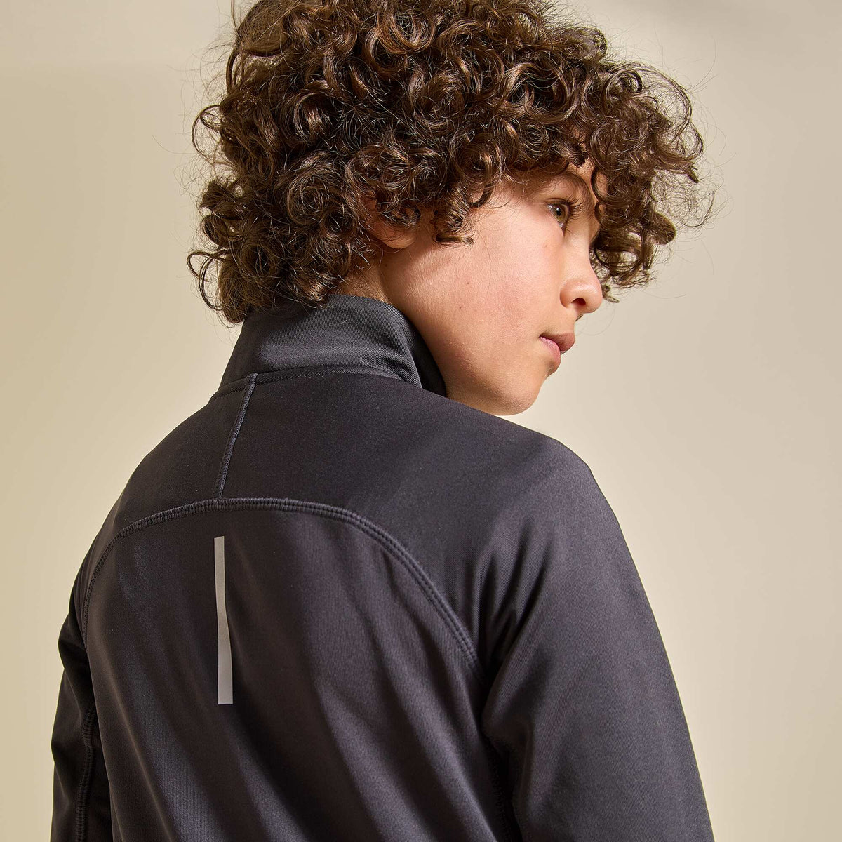 Gilet de sport col camionneur NOIR