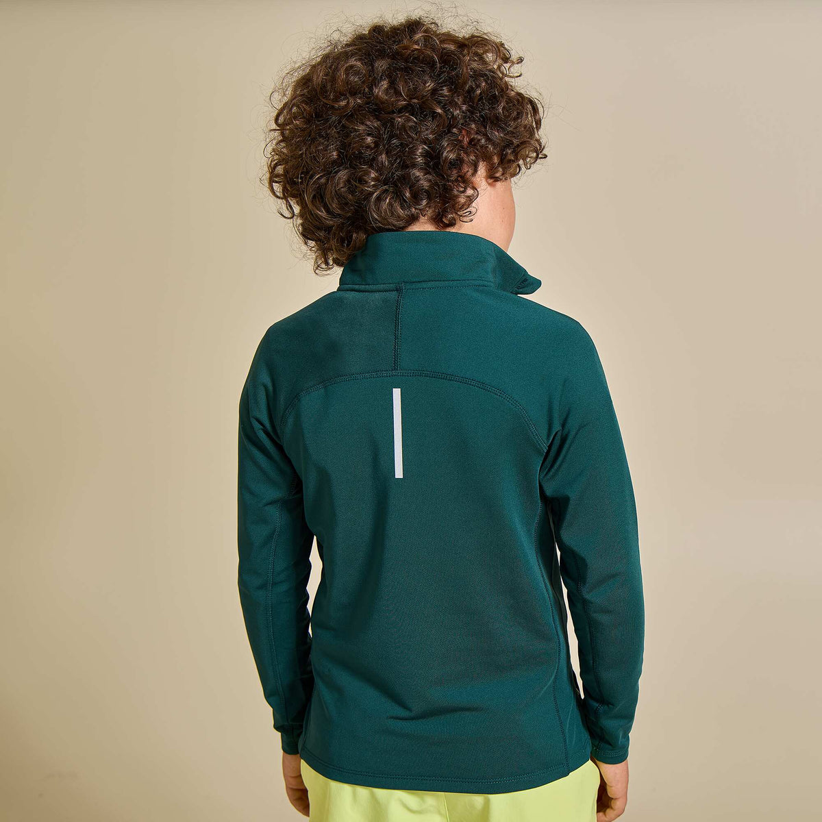 Gilet de sport col camionneur VERT