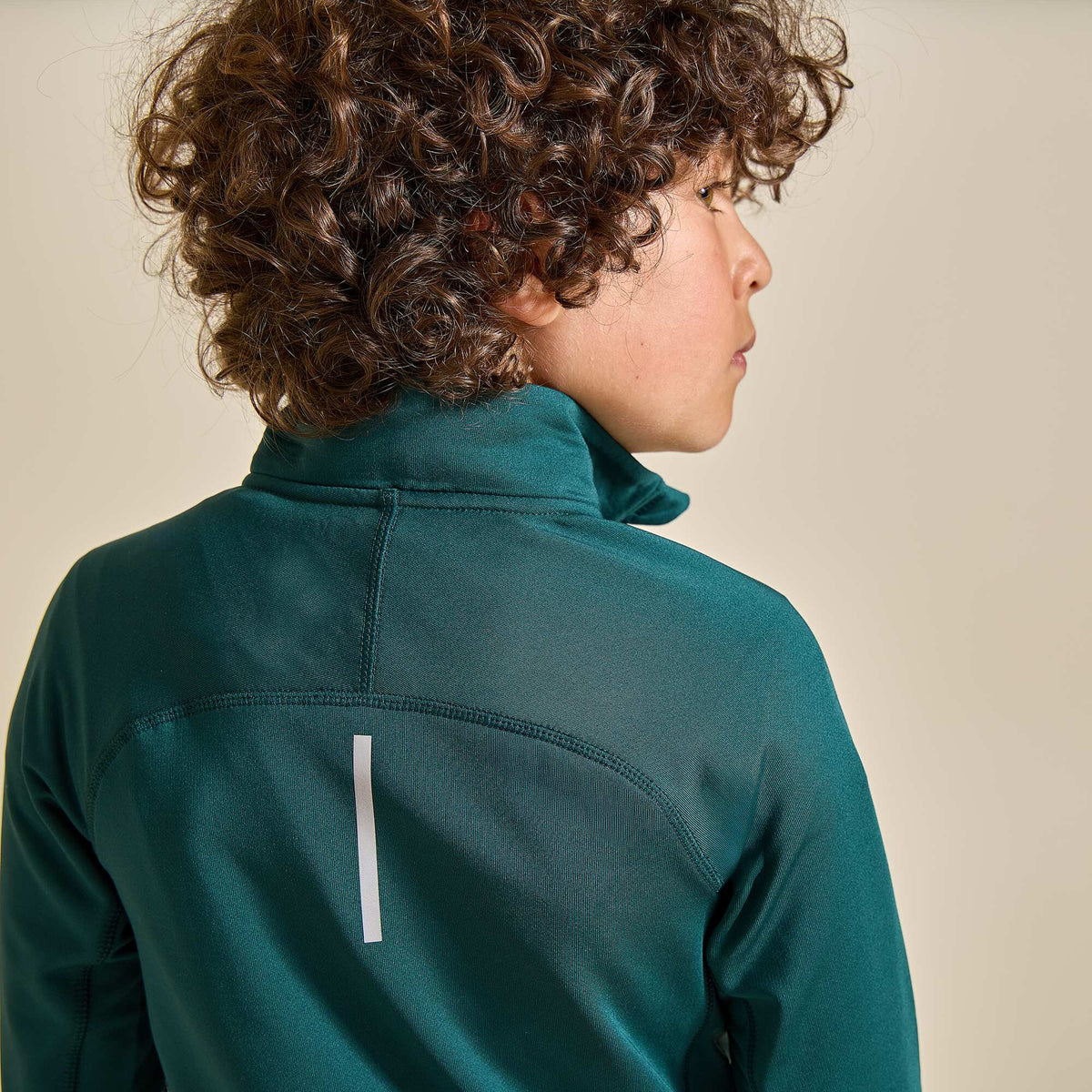 Gilet de sport col camionneur VERT