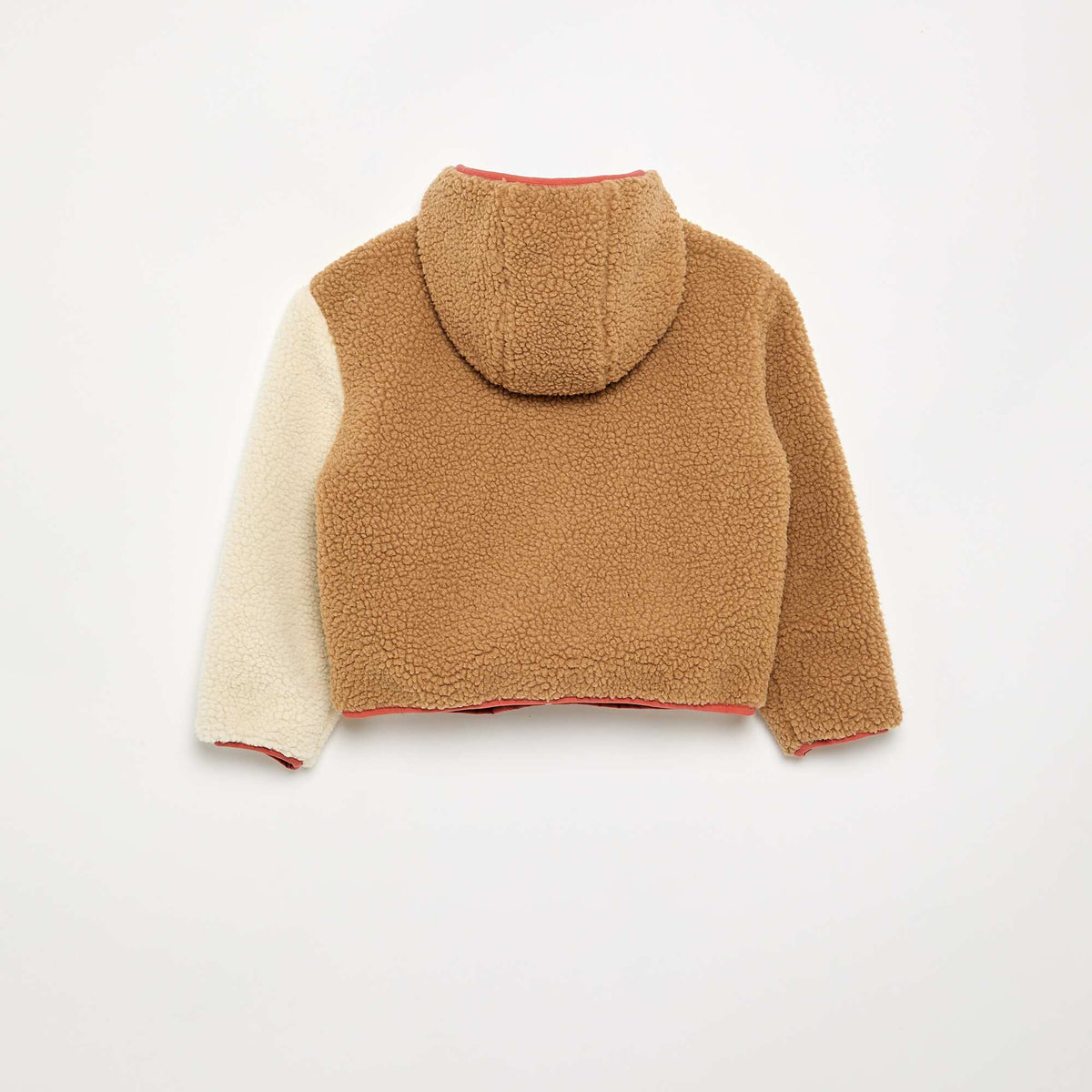 Blouson réversible avec un côté effet moutonné BEIGE