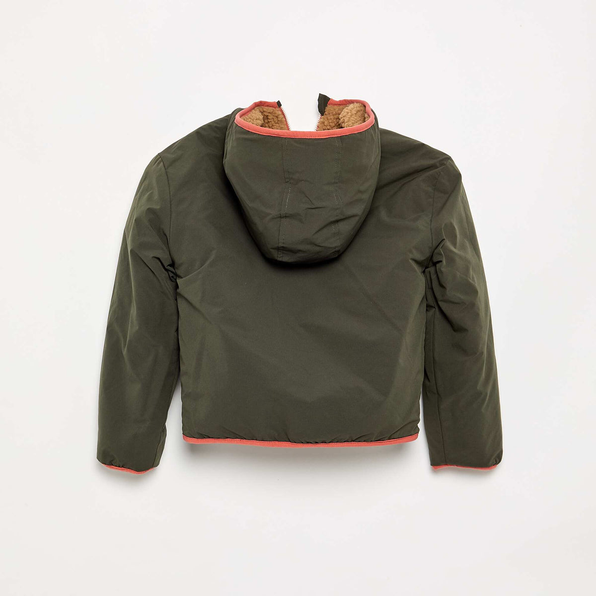 Blouson réversible avec un côté effet moutonné BEIGE