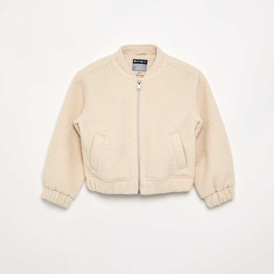 Blouson en faux lainage BEIGE