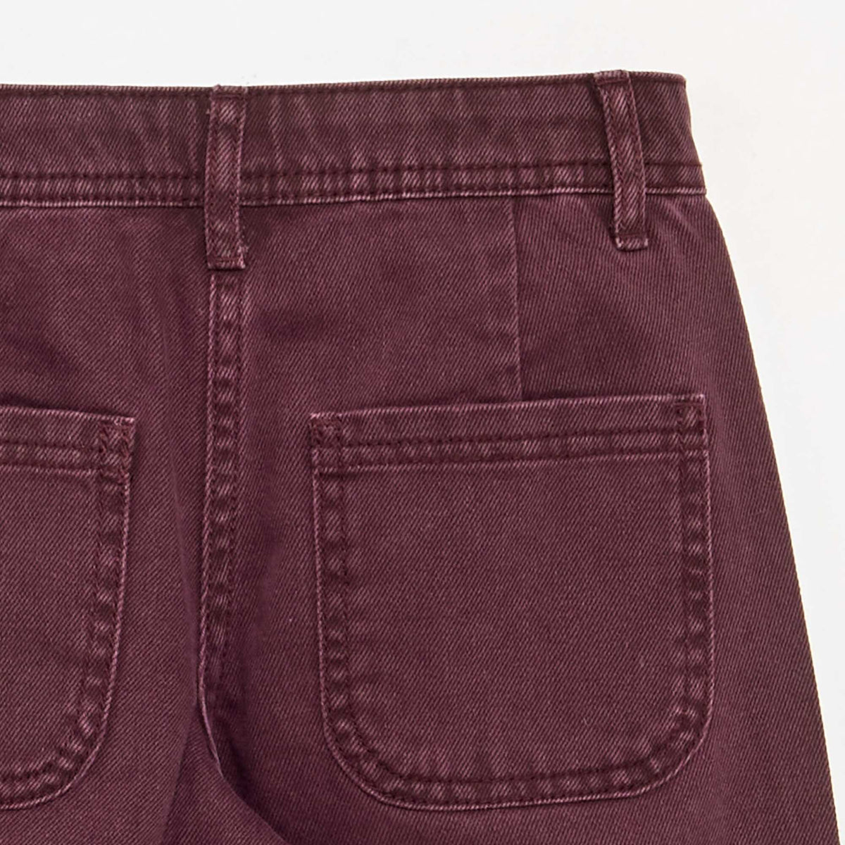 Pantalon ample avec broderies 'fleurs' VIOLET