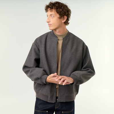 Veste faux lainage GRIS