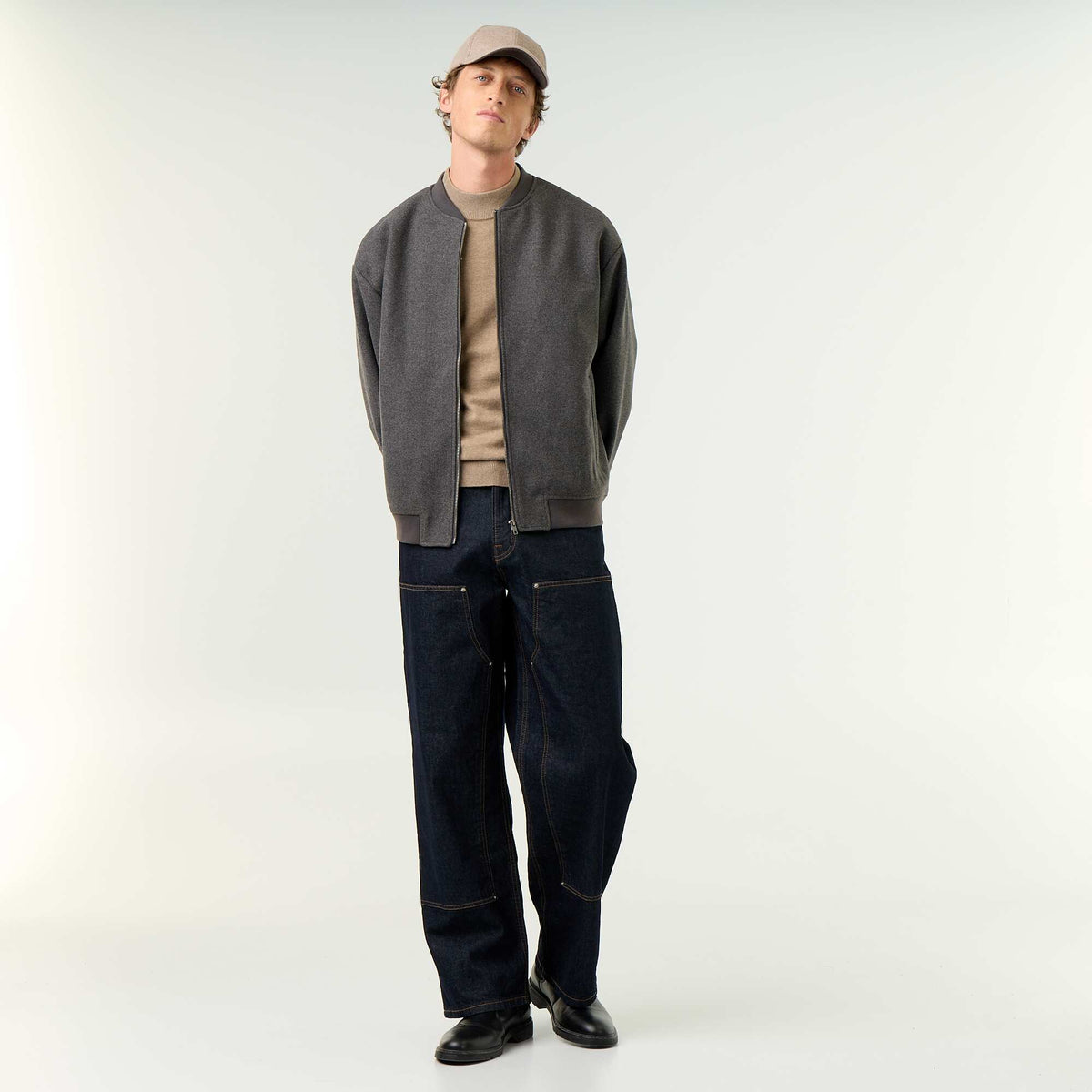 Veste faux lainage GRIS