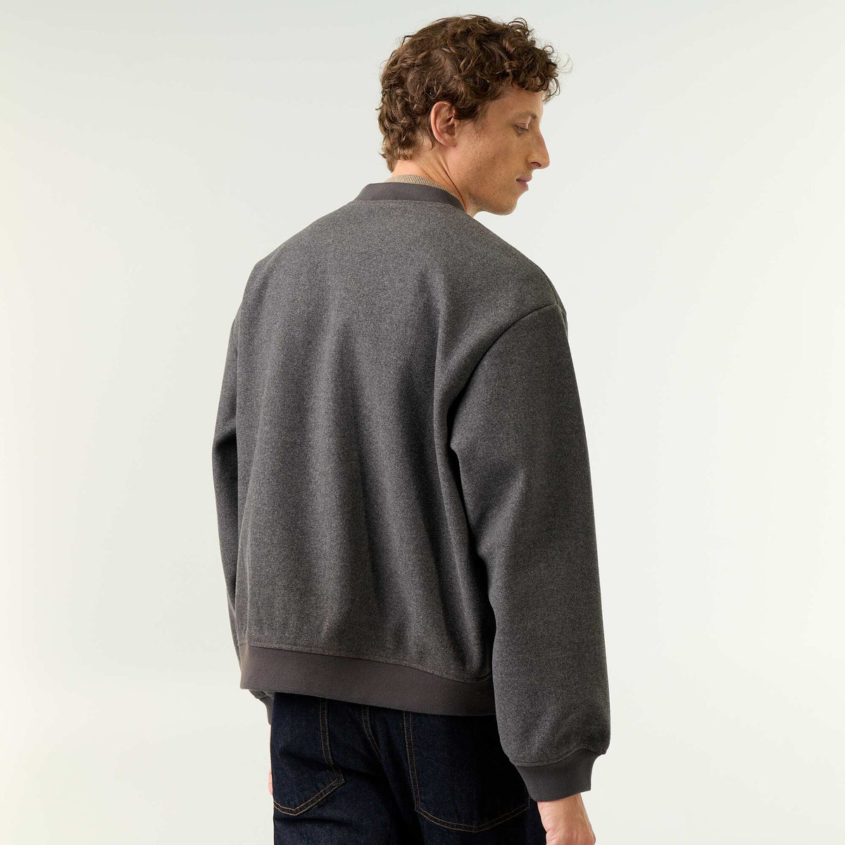 Veste faux lainage GRIS