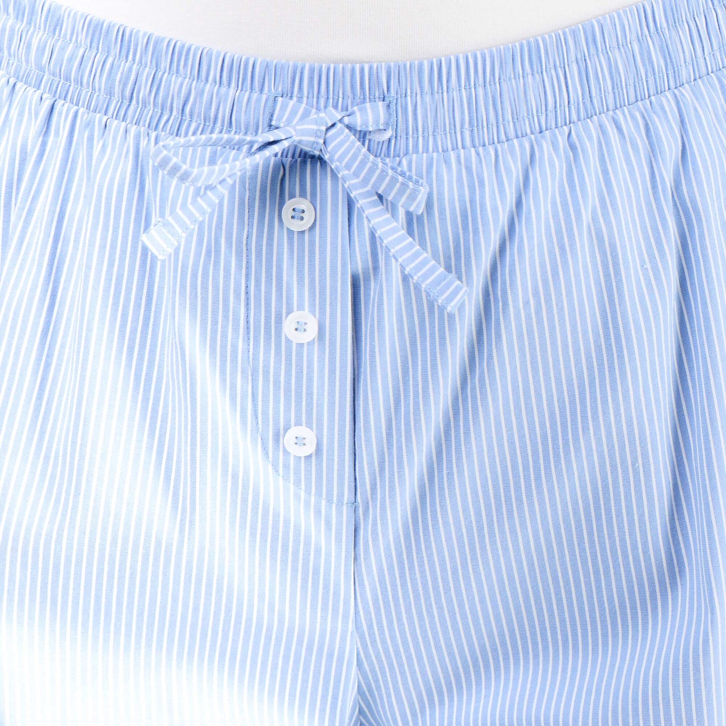 Pantalon large rayé forme balloon BLEU