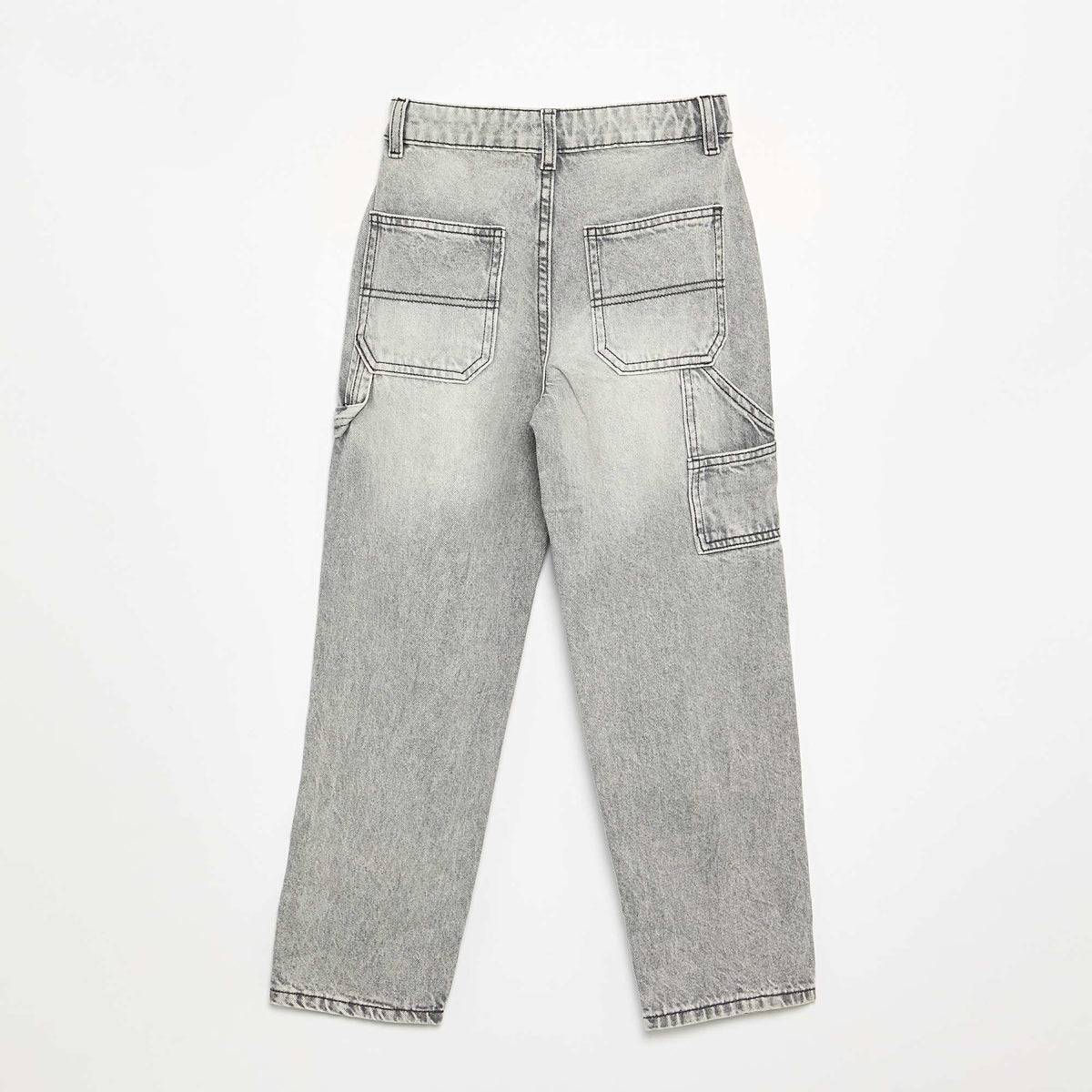 Jean large style carpenter GRIS