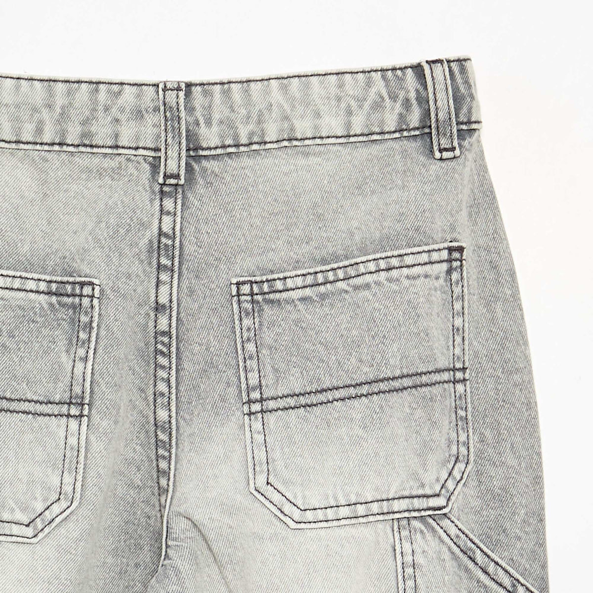 Jean large style carpenter GRIS