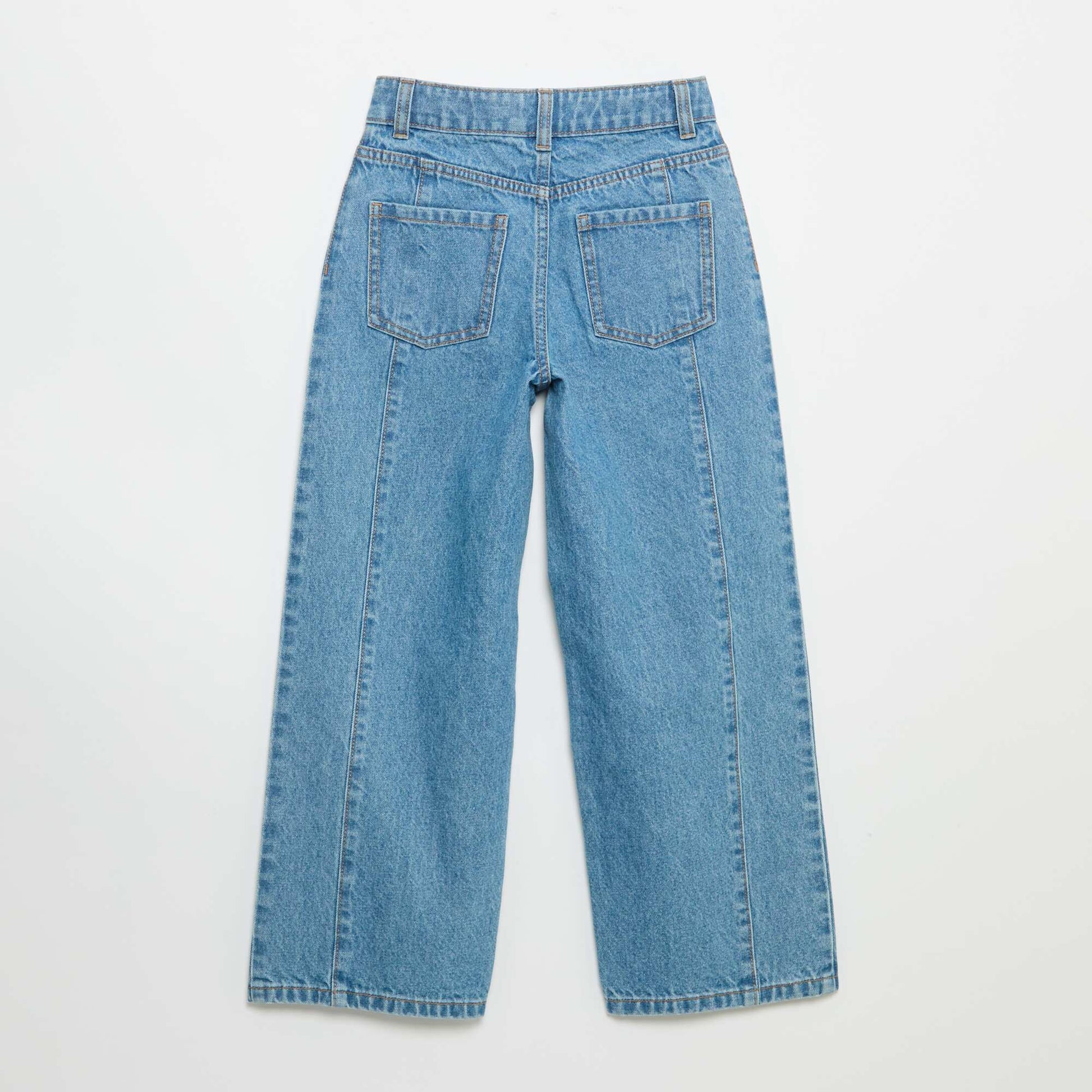 Pantalon wide leg fit / coupe large avec clous fantaisies BLEU