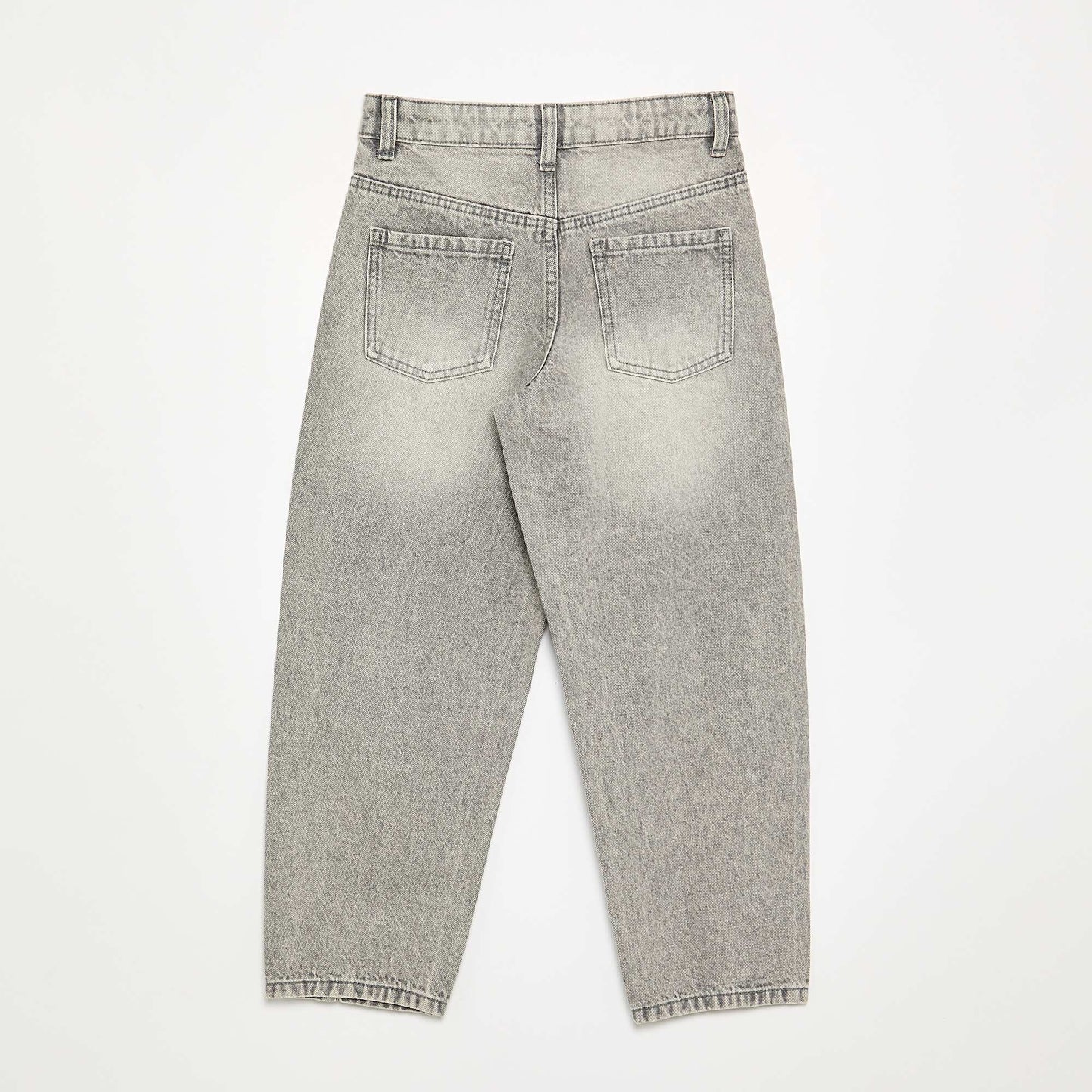 Pantalon wide leg fit / coupe large avec clous fantaisies GRIS