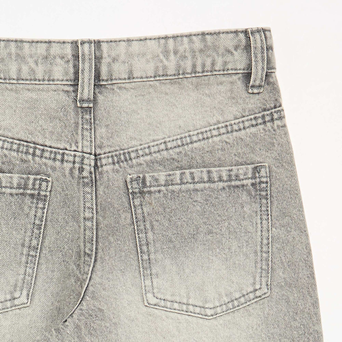 Pantalon wide leg fit / coupe large avec clous fantaisies GRIS