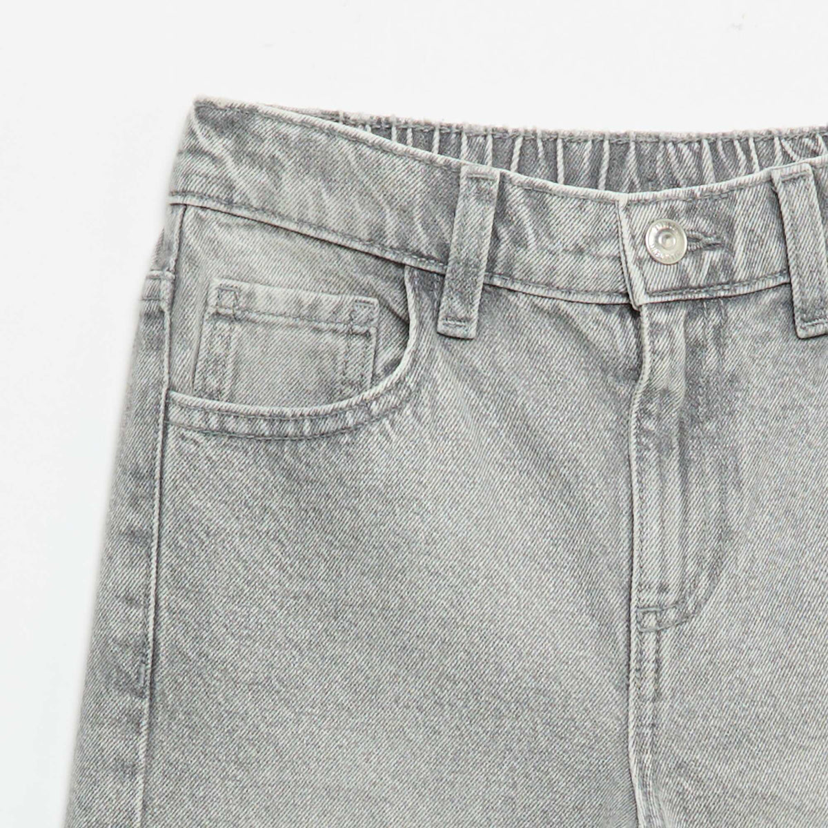 Pantalon wide leg avec broderies GRIS