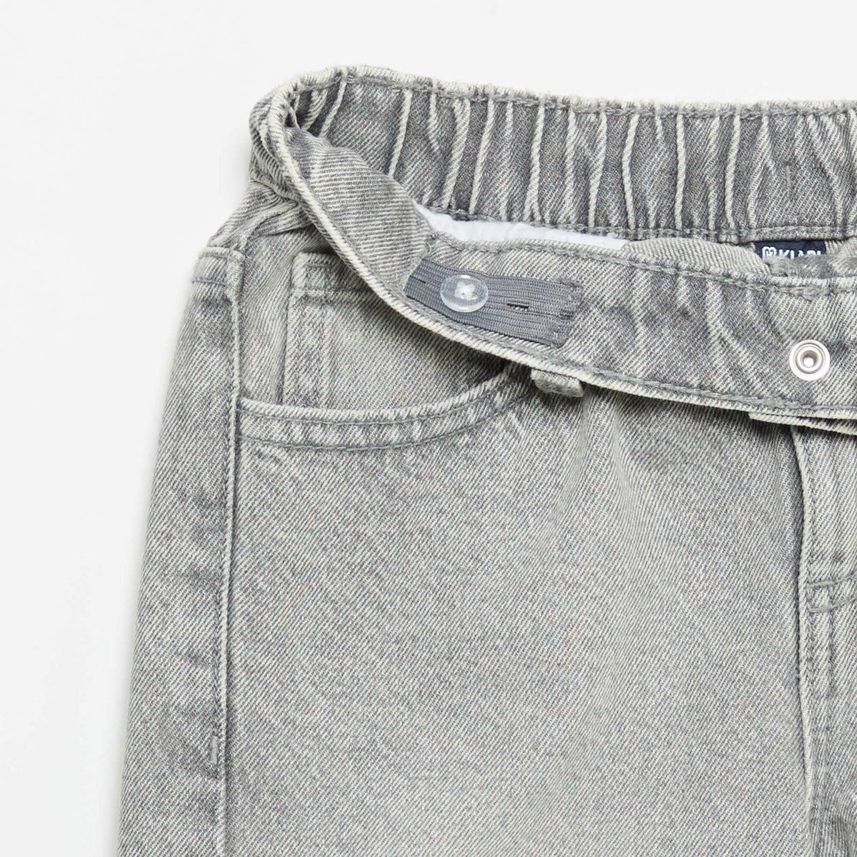 Pantalon wide leg avec broderies GRIS