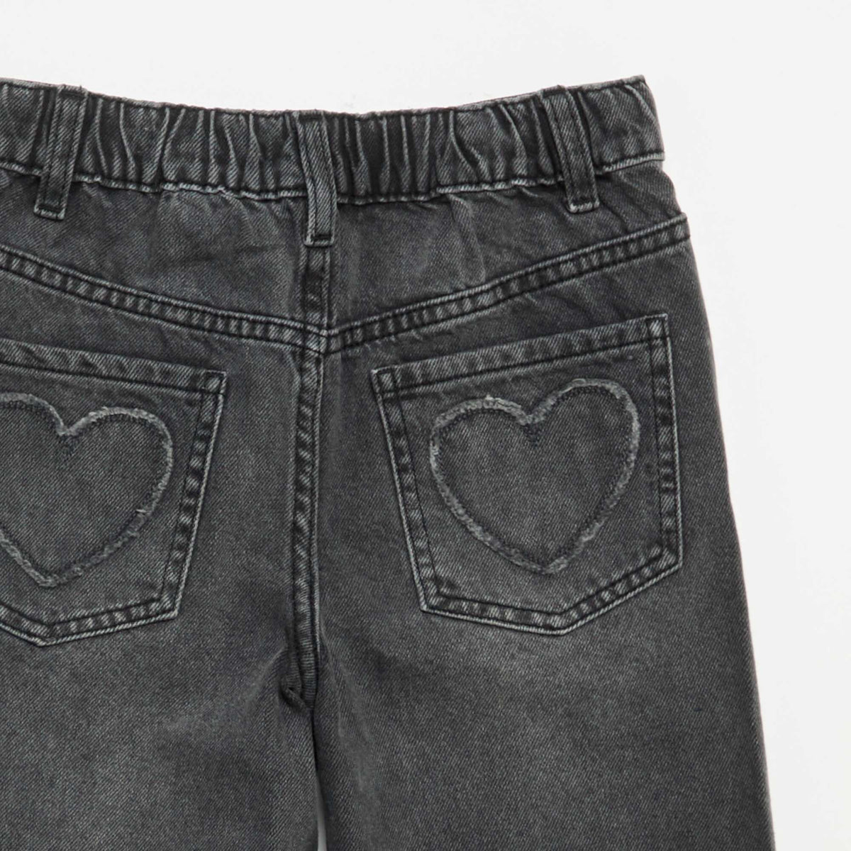 Pantalon wide leg avec broderies GRIS