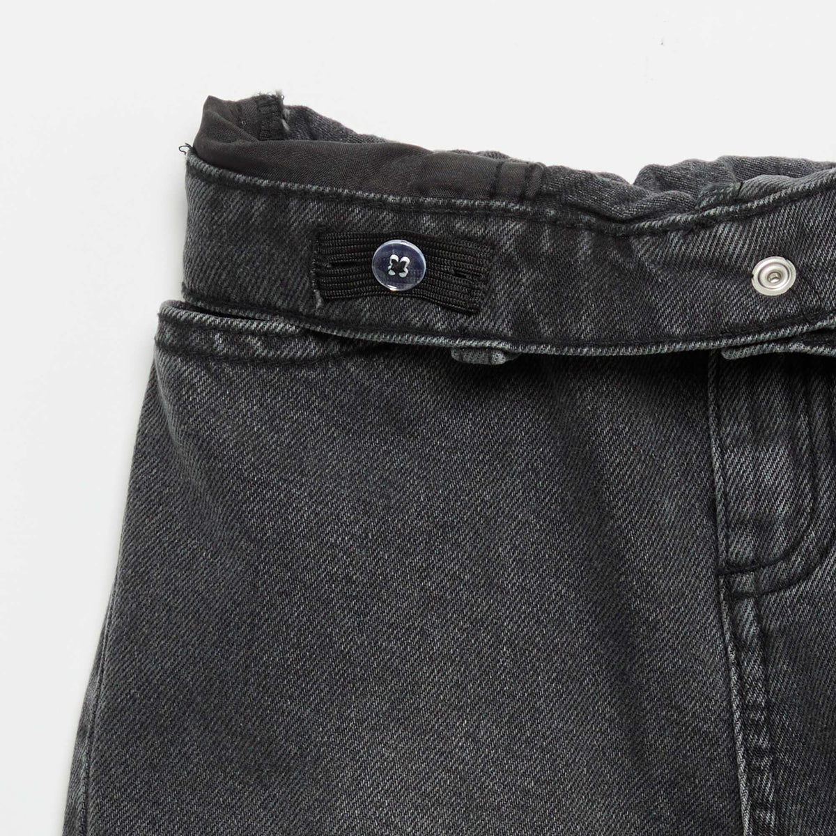 Pantalon wide leg avec broderies GRIS