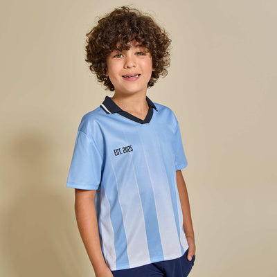 Tee-shirt de foot oversize BLEU