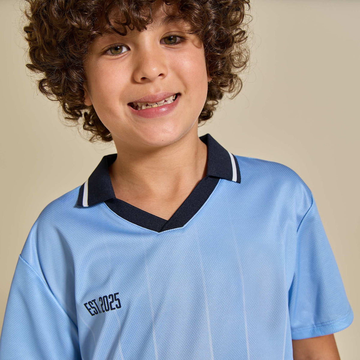 Tee-shirt de foot oversize BLEU