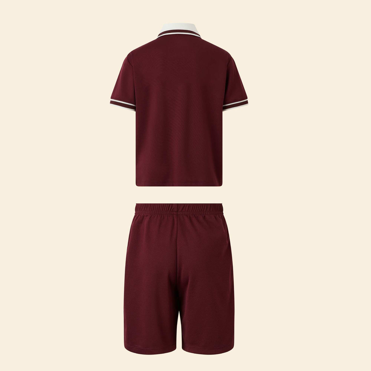 Ensemble de sport tee-shirt + short ROUGE