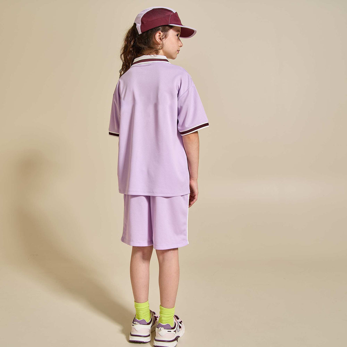 Ensemble de sport tee-shirt + short VIOLET