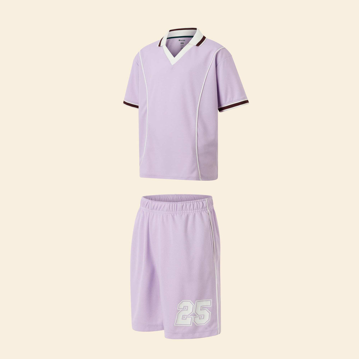 Ensemble de sport tee-shirt + short VIOLET