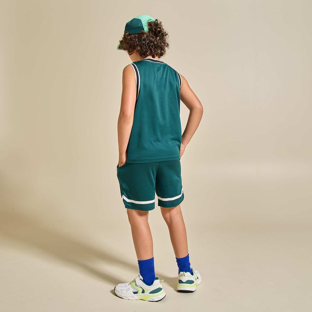 Ensemble de sport débardeur + short VERT