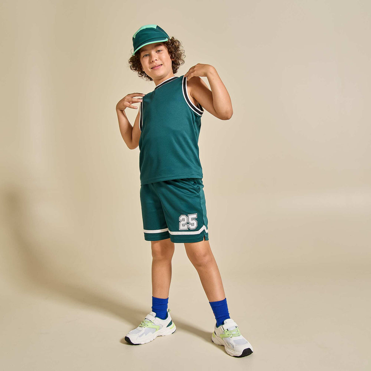 Ensemble de sport débardeur + short VERT