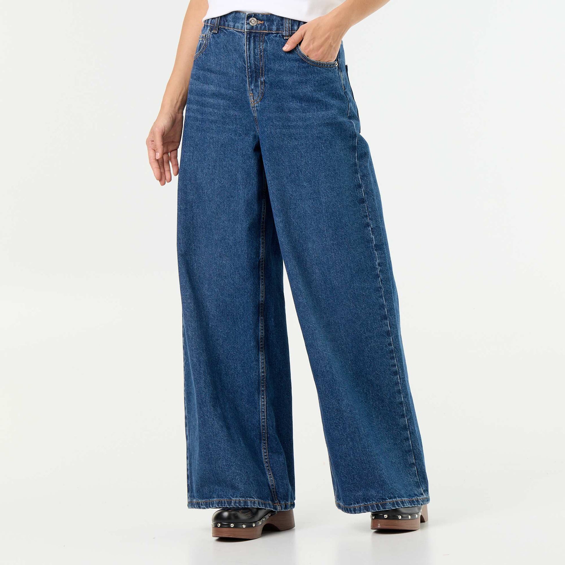 Jean wide leg BLEU