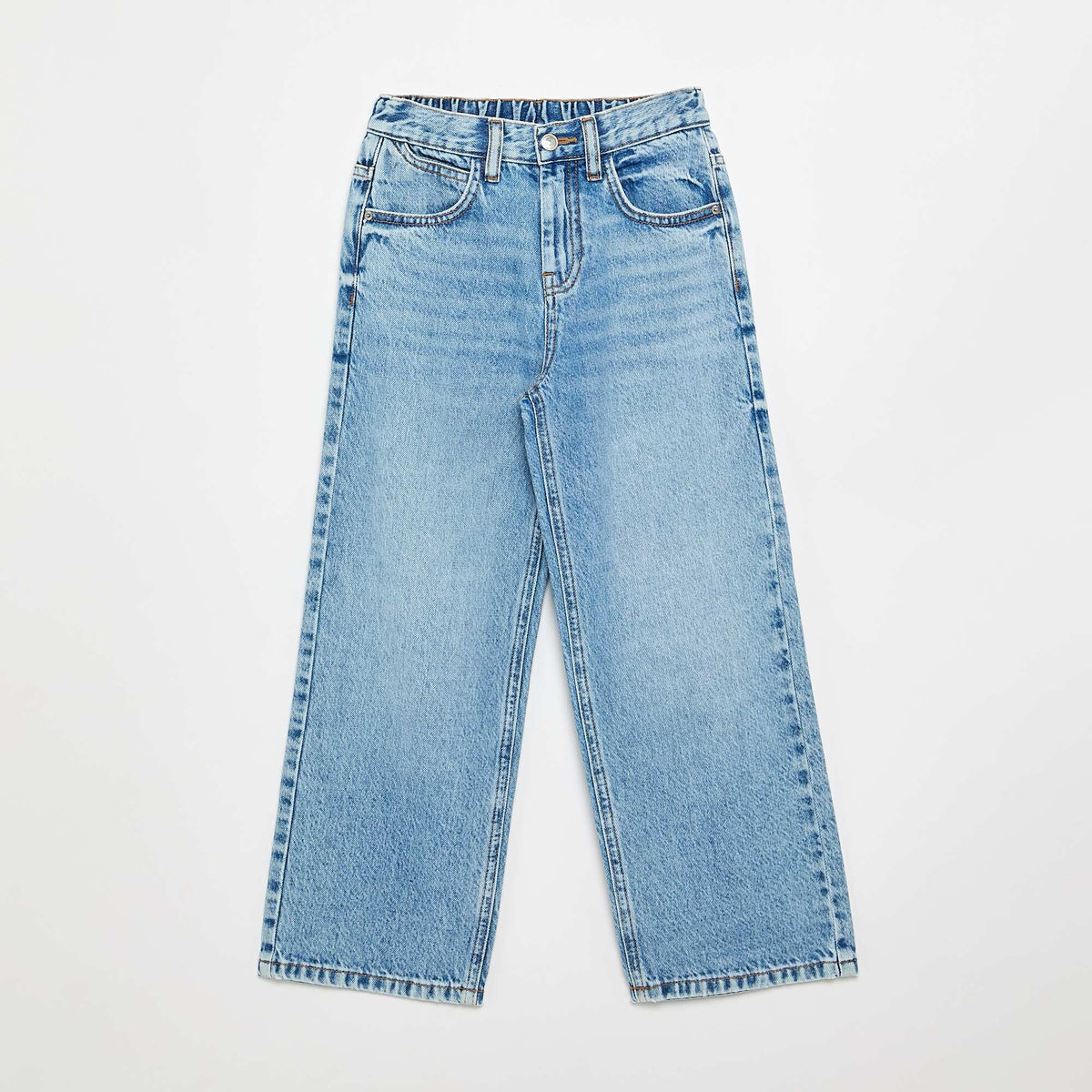 Denim coupe baggy 5 poches BLEU
