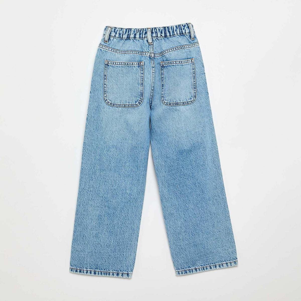 Denim coupe baggy 5 poches BLEU