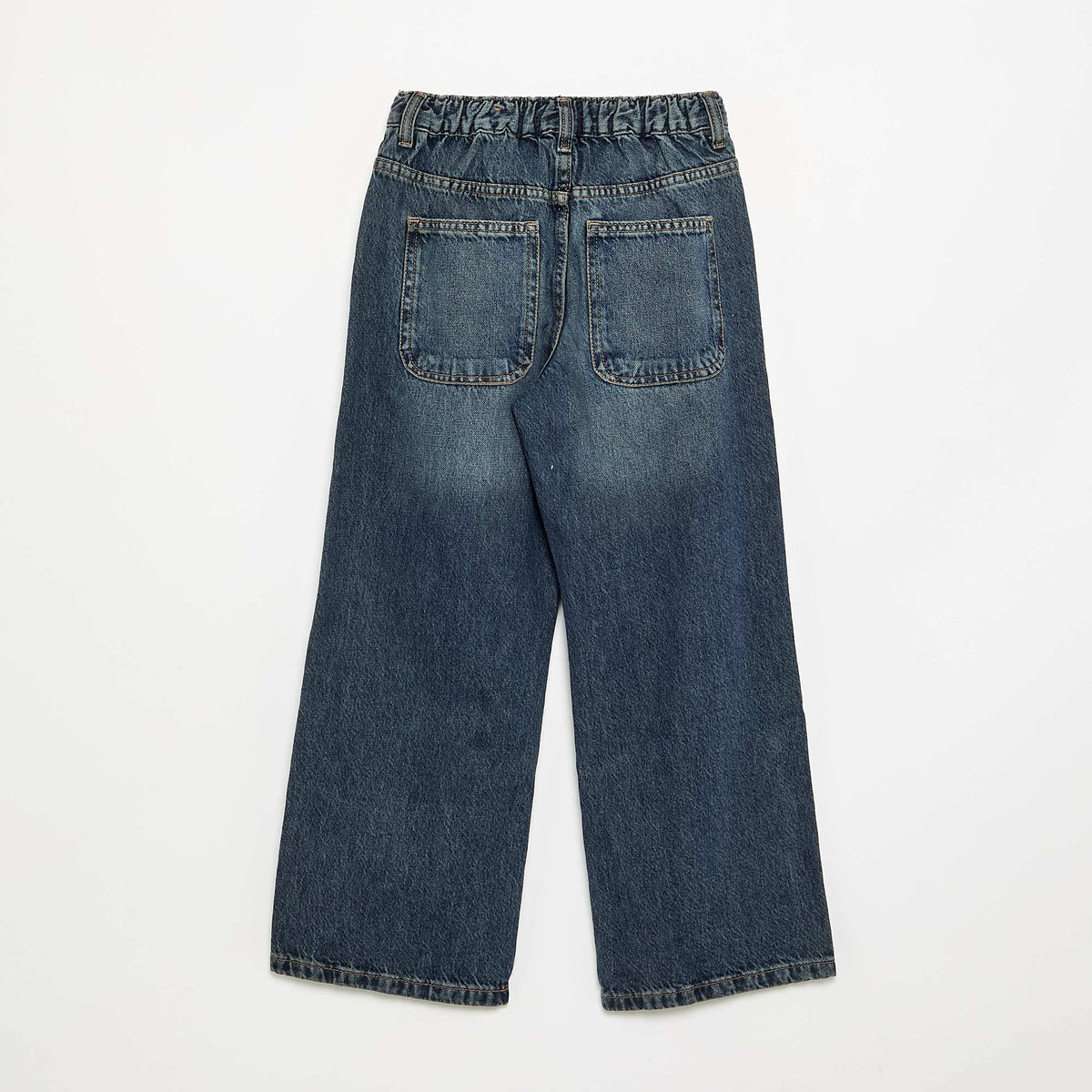 Denim coupe baggy 5 poches BLEU