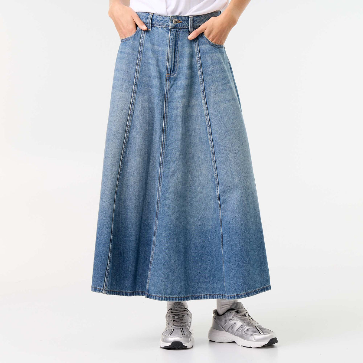 Jupe en denim BLEU